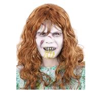 Regan Masque - Déguisement Halloween - Exorciste - Adultes - Latex - Cheveux -