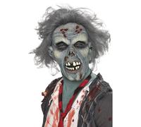 Smiffy's Masque zombie pourri – latex couvrant la tête – Halloween