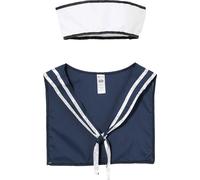 Smiffys - Matelot - Ensemble casquette et écharpe SM698 (taille unique) (Blanc)