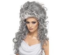 Smiffys Medeia Perruque Bou Gris En Nylon, Halloween Médiéval Gothique
