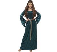 Déguisement Reine Médiévale Verte Femme - Taille: L Vert
