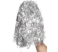 Smiffys - Métallique - Pompon pack de 2 SM172 (taille unique) (Argent)