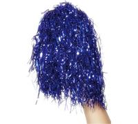 Smiffys - Métallique - Pompon pack de 2 SM172 (taille unique) (Bleu)