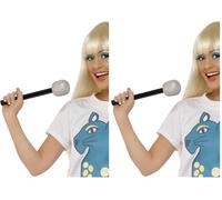 Smiffys Microphone (Lot de 2)