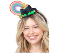 Smiffys Mini-chapeau arc-en-ciel Rainbow Pot O'Gold, sur serre-tête Halloween