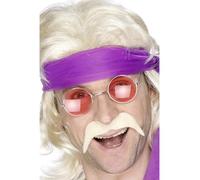 Smiffys Moustache des années 70, blonde, autoadhésive