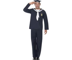 Smiffys Naval Seaman, Blue (Size M)
