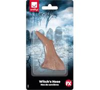 Smiffys Nez de sorcières, Couleur chair, avec verrue sur élastique