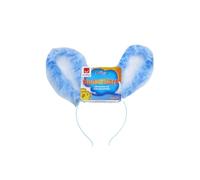 Smiffy's Oreilles de lapin lumineuses – marabou, LED multicolore – bleu – Halloween