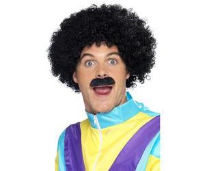 Smiffy's Panoplie Scouser, noire, perruque bou moustache