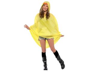 Smiffys Party Poncho Canard, avec Le Sac de Cordon Halloween