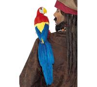 Smiffy's Accessoire de déguisement Perroquet 50 cm – épaule, support élastique – Halloween, Adultes