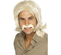 Smiffys - Perruque "70s Retro" pour homme SM492 (Taille unique) (Blonde)