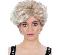 Smiffys - Perruque "90s People's" pour femme SM2796 (Taille unique) (Blanc)