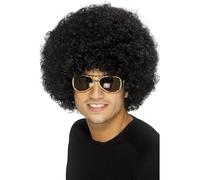 Smiffys Perruque afro funky des années 70, noire, 120g