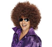 Smiffys Perruque afro, super grosse, brune Halloween