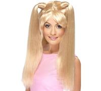 Smiffys Perruque Baby Power, blonde, avec queue de cheval