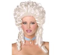 Smiffy's Perruque Baroque – blanche, longue, à bouclettes – Halloween, Carnaval