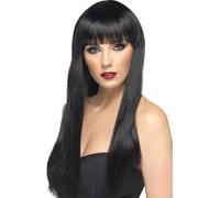 Smiffys - Perruque "Beauty" pour femme SM493 (Taille unique) (Noir)
