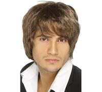 Smiffy's Perruque Boy Band brune style court Halloween Carnaval