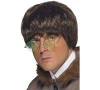 Smiffys Perruque britpop, brune Halloween