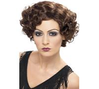Smiffys Perruque Brune Bou Style Flapper 20s Mafia Gangster Maul Pour Femmes