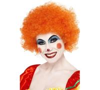 Smiffys Perruque clown fou, orange, 120g