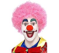 Smiffys - Perruque "Clown fou" pour homme/femme unie SM449 (Taille unique) (Rose)