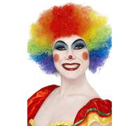 Smiffys - Perruque "Crazy Clown" pour homme/femme unie SM449 (Taille unique) (Arc-en-ciel)