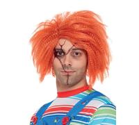 Perruque Chucky En Gingembre - Costume D'Halloween Exclusif Pour Adultes