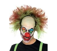 Smiffys Perruque de Clown Sinistre, Vert, avec éclaboussure de Sang