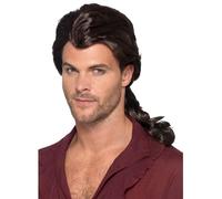 Smiffys Perruque de pirate maraudeur, Marron Halloween