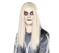 Smiffy's Perruque d'esprit fantomatique Gris – Halloween, Carnaval