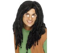 Smiffys Perruque dreadlock, noire Halloween, Carnaval