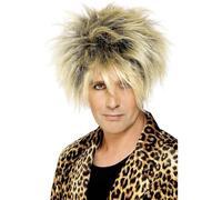 Smiffys Perruque garçon sauvage, Blond, Style court méché Halloween