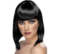 Smiffys - Perruque "Glam" pour femme SM1203 (Taille unique) (Noir)