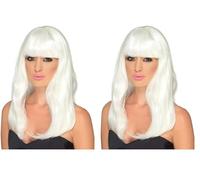 Smiffys Perruque glamour, Brille dans la nuit (Lot de 2)