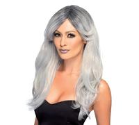 Smiffy's Perruque glamour fantomatique 44256 – Gris Halloween