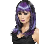 Smiffys - Perruque "Glamour" pour femme SM359 (Taille unique) (Noir)