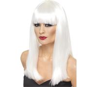 Smiffys - Perruque "Glamourama" pour femme SM513 (Taille unique) (Blanc)