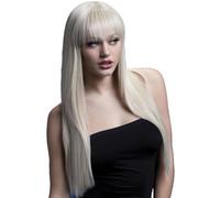 Smiffys Perruque Jessica collection Fever, blonde, coupe longue avec frange, 66cm / 26in