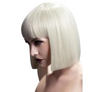 Smiffys Perruque Lola collection Fever, blonde, carré droit avec frange, 30cm / 12in