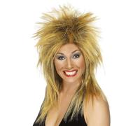Smiffy's Perruque longue pour femme Rock Diva Vokuhila