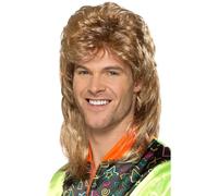 Smiffy's – Perruque nuque longue – Brune, balayage blond – Halloween