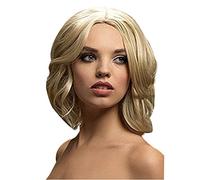 Smiffys Perruque Olivia collection Fever, blond fonce, court légèrement ondulé, 33cm/13in