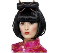 Smiffys - Perruque "Oriental Lady" pour femme SM558 (Taille unique) (Noir)