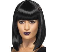 Smiffys - Perruque "R'n'B Star" pour femme SM562 (Taille unique) (Noir)