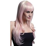 Smiffys Perruque Sienna collection Fever, blonde sucre d'orge, coupe longue effilée avec frange, 66cm / 26in