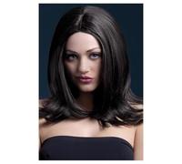Smiffys Perruque Sophia collection Fever, brune, long dégradé et raie au milieu, 43cm / 17in Halloween