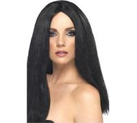 Smiffys - Perruque "Star Style" pour femme SM565 (Taille unique) (Noir)